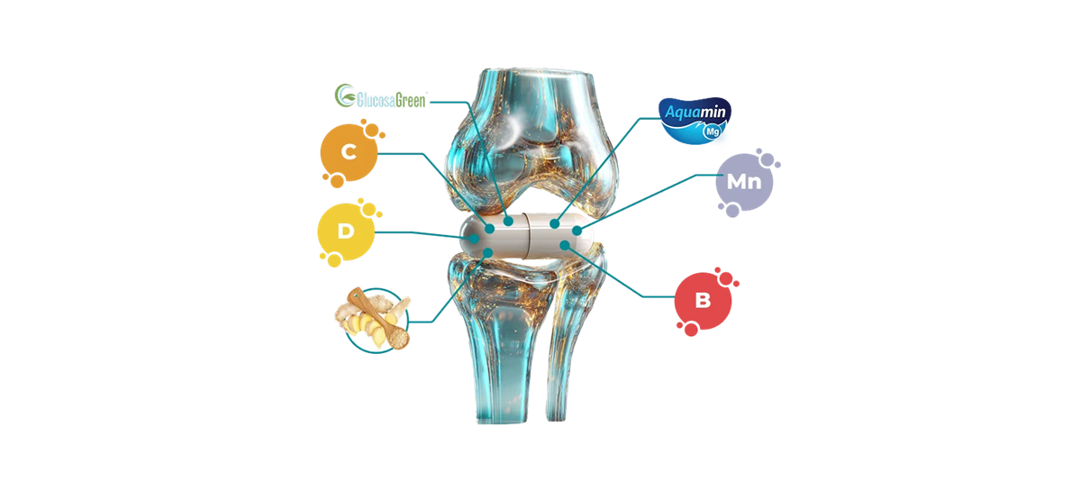 Zloženie FlexiMed Active: vytvorené s ohľadom na zdravie kĺbov, kostí a svalov